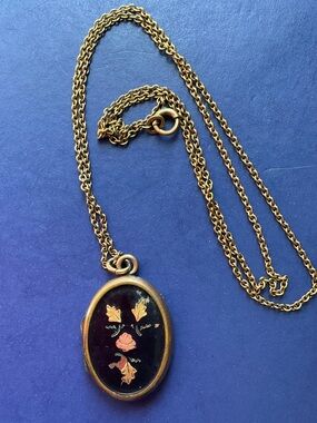 Antique locket necklace
